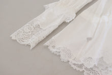 Load image into Gallery viewer, Dolce & Gabbana Elegant White Lace Trim Cotton Blouse