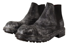 Load image into Gallery viewer, Dolce & Gabbana Elegant Gray Leather Ankle Boots