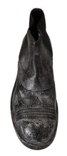 Load image into Gallery viewer, Dolce & Gabbana Elegant Gray Leather Ankle Boots