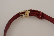 Load image into Gallery viewer, Dolce & Gabbana Multicolor Canvas Leather Belt with Engraved Buckle