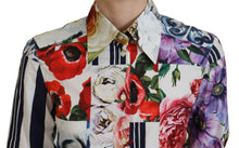 Load image into Gallery viewer, Dolce & Gabbana Elegant Floral Cotton Long Sleeve Top