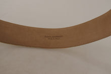 Load image into Gallery viewer, Dolce & Gabbana Elegant Leather Belt with Logo Buckle