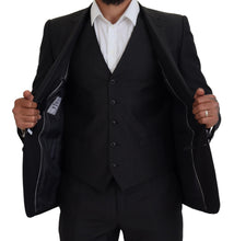 Load image into Gallery viewer, Dolce & Gabbana Elegant Gray Martini Three-Piece Wool Silk Suit