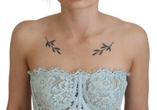Load image into Gallery viewer, Dolce & Gabbana Elegant Lace-Trimmed Strapless Cropped Top