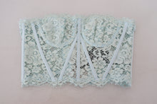 Load image into Gallery viewer, Dolce & Gabbana Elegant Lace-Trimmed Strapless Cropped Top