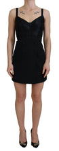 Load image into Gallery viewer, Dolce & Gabbana Elegant Black Sheath A-Line Mini Dress
