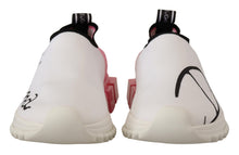 Load image into Gallery viewer, Dolce & Gabbana Elegant Sorrento Slip-On Sneakers in White & Pink