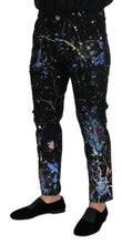 Load image into Gallery viewer, Dolce & Gabbana Exquisite Color Splash Print Denim Pants