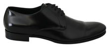 Load image into Gallery viewer, Dolce & Gabbana Elegant Black Leather Derby Shoes