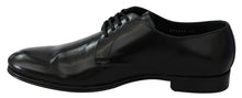 Load image into Gallery viewer, Dolce & Gabbana Elegant Black Leather Derby Shoes