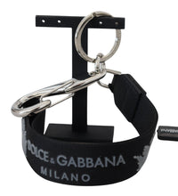 Load image into Gallery viewer, Dolce & Gabbana Elegant Black Charm Keychain with Brass Accents