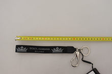 Load image into Gallery viewer, Dolce & Gabbana Elegant Black Charm Keychain with Brass Accents