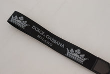 Load image into Gallery viewer, Dolce & Gabbana Elegant Black Charm Keychain with Brass Accents