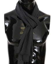 Load image into Gallery viewer, Dolce & Gabbana Elegant Gray Striped Wool Men's Scarf
