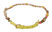Load image into Gallery viewer, Dolce & Gabbana Stunning Crystal-Embellished Leather Belt
