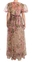 Load image into Gallery viewer, Dolce & Gabbana Floral Print Nylon Maxi Dress