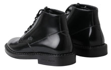 Load image into Gallery viewer, Dolce & Gabbana Elegant Black Leather Men's Boots