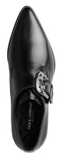 Load image into Gallery viewer, Dolce & Gabbana Elegant Black Leather Monk Strap Shoes