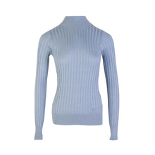 Load image into Gallery viewer, Burberry Elegant Silk Turtleneck Sweater in Light Blue