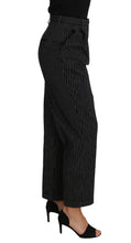 Load image into Gallery viewer, Dolce & Gabbana Elegant Black Pinstripe Dress Pants