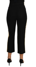 Load image into Gallery viewer, Dolce & Gabbana Elegant Black Military Embellished Pants