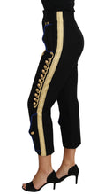 Load image into Gallery viewer, Dolce & Gabbana Elegant Black Military Embellished Pants