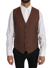 Load image into Gallery viewer, Dolce & Gabbana Sleek Bronze & Gray Formal Vest Slim Fit