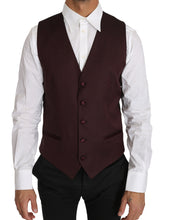 Load image into Gallery viewer, Dolce & Gabbana Elegant Purple Patterned Men's Formal Vest