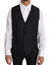 Load image into Gallery viewer, Dolce & Gabbana Elegant Gray Slim-Fit Wool-Silk Vest