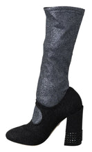 Load image into Gallery viewer, Dolce & Gabbana Glamorous Crystal-Embellished Booties