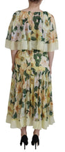 Load image into Gallery viewer, Dolce & Gabbana Elegant Floral Silk Pleated Maxi Dress