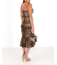 Load image into Gallery viewer, Dolce & Gabbana Elegant Leopard Print Cady Dress