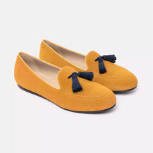 Load image into Gallery viewer, Charles Philip Suede Leather Tasseled Moccasins - Unisex Elegance
