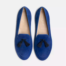 Load image into Gallery viewer, Charles Philip Chic Blue Suede Loafers for the Discerning Gentleman