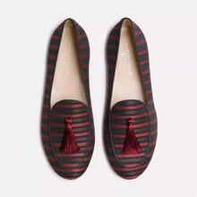 Load image into Gallery viewer, Charles Philip Elegant Pink Silk Loafers with Tassel Detail