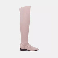 Load image into Gallery viewer, Charles Philip Elegant Beige Suede Leather Knee-High Boots