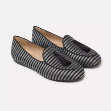 Load image into Gallery viewer, Charles Philip Silvie Camouflage Denim Loafers with Suede Tassel