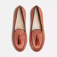 Load image into Gallery viewer, Charles Philip Elegant Rust Silk Tassel Loafers