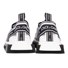 Load image into Gallery viewer, Dolce & Gabbana Elegant Monochrome Printed Stretch Sneakers
