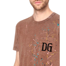 Load image into Gallery viewer, Dolce & Gabbana Embroidered Cotton Splatter Tee