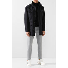 Load image into Gallery viewer, Dolce & Gabbana Elegant Dark Blue Technical Fabric Coat