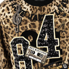 Load image into Gallery viewer, Dolce & Gabbana Embellished Leopard Print Sweatshirt