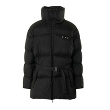 Load image into Gallery viewer, Off-White Sleek Black Down-Filled Jacket