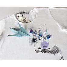 Load image into Gallery viewer, A.Tratti Elegant White Stretch Viscose Tee