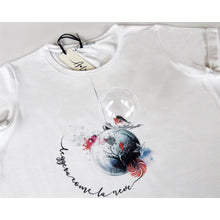 Load image into Gallery viewer, A.Tratti Chic White Stretch Viscose Tee