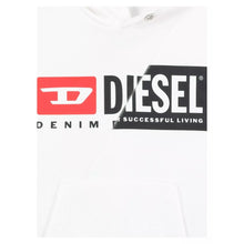 Load image into Gallery viewer, Diesel Winter White Cotton Hoodie with Designer Appeal
