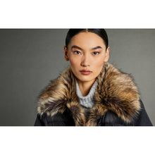 Load image into Gallery viewer, Fay Chic Quilted Down Jacket with Faux Fur Details