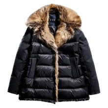 Load image into Gallery viewer, Fay Chic Quilted Down Jacket with Faux Fur Details