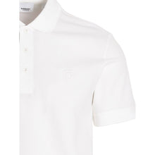Load image into Gallery viewer, Burberry Elegant White Pique Cotton Polo Shirt