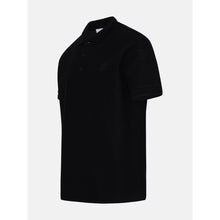 Load image into Gallery viewer, Burberry Elegant Black Cotton Polo with Tartan Collar Detail